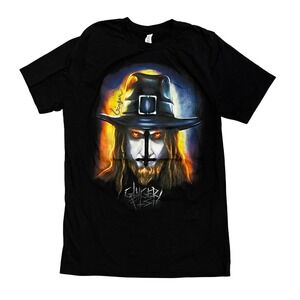 Ginger Fish Signed Band T-Shirt Medium Black Bella Canvas Graphic Tee Rob Zombie
